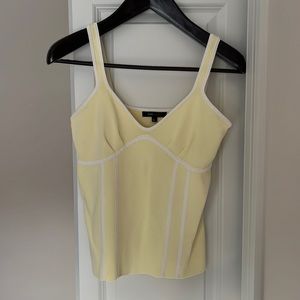 BCBGMaxAzria light yellow tank